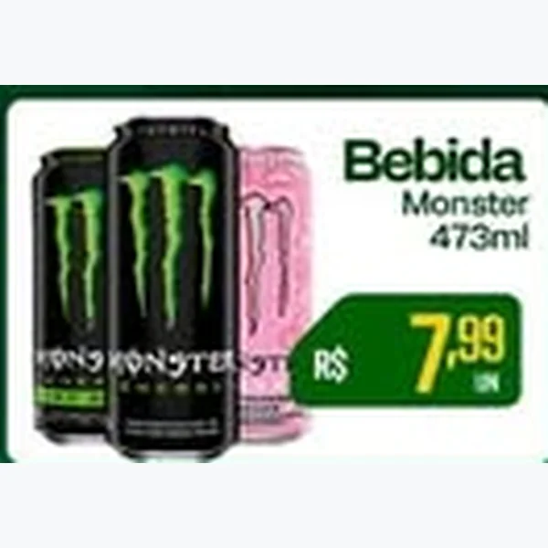 Recorte do encarte de Bebida Energética Monster 473 ml