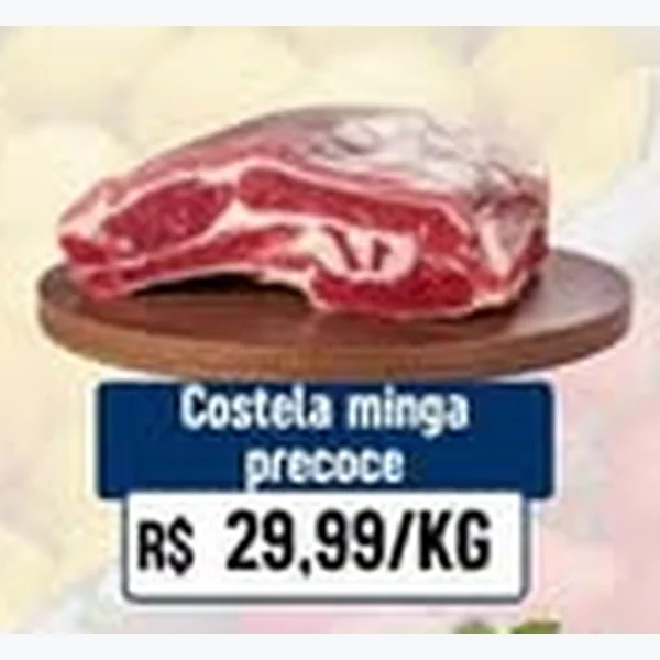 Recorte do encarte de Costela Minga Precoce