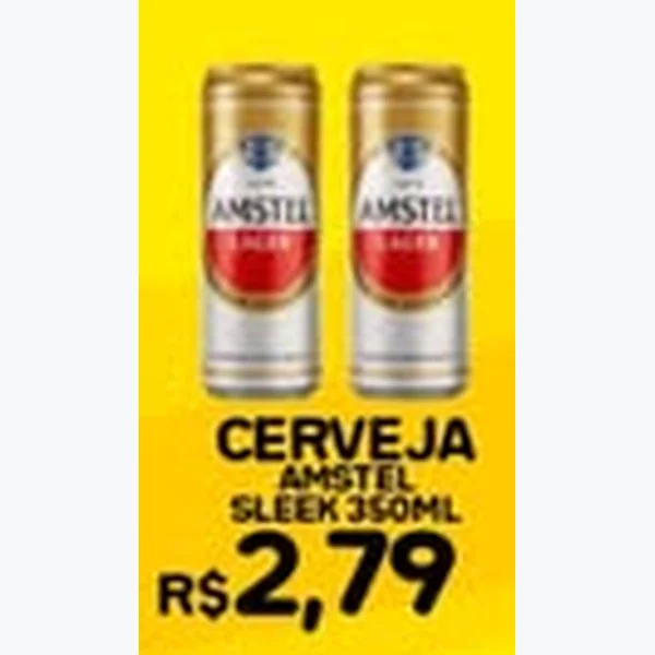 Recorte do encarte de Cerveja Amstel 350 ml