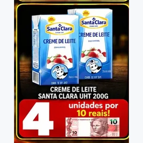 Creme de Leite Uht Santa Clara 200 g