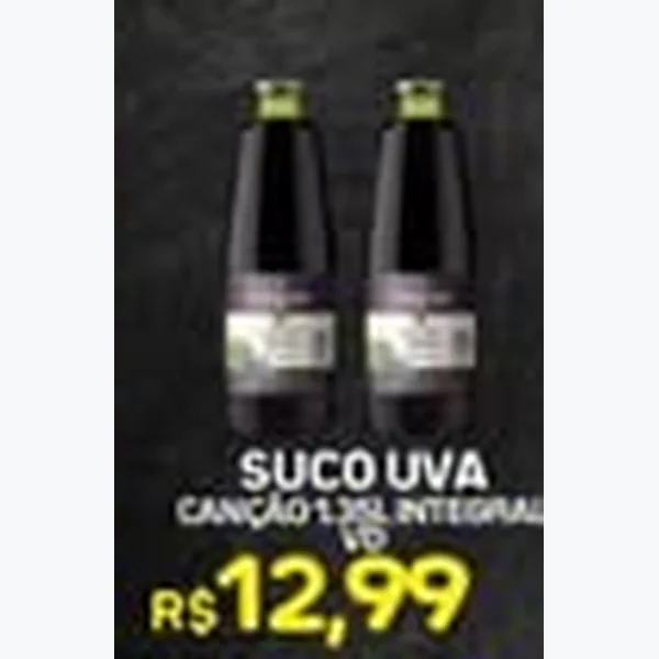 Recorte do encarte de Suco de Uva Integral Canção 500 ml