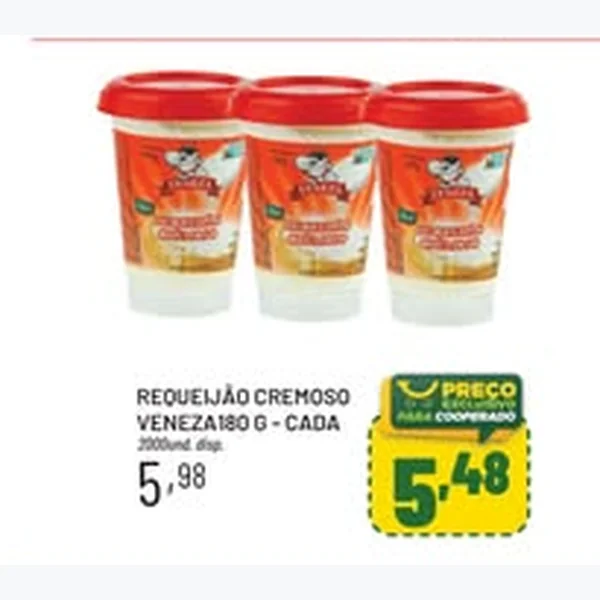 Requeijão Cremoso Veneza 180 g
