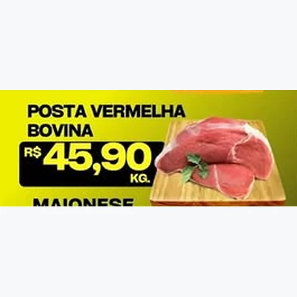 Recorte do encarte de Posta Vermelha Bovina