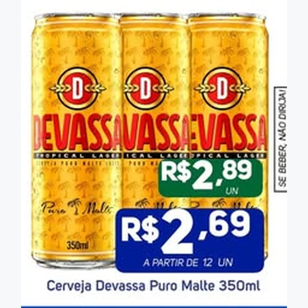 Cerveja Puro Malte Devassa 350 ml
