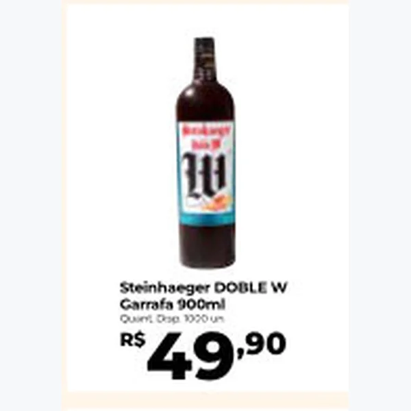 Recorte do encarte de Steinhaeger Doble W 900 ml