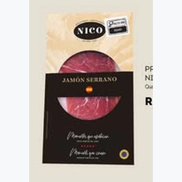 Presunto Serrano Fatiado Nico 100 g