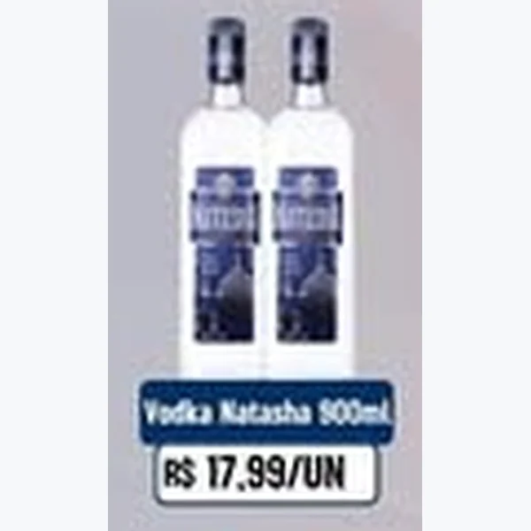 Recorte do encarte de Vodka Natasha 900 ml