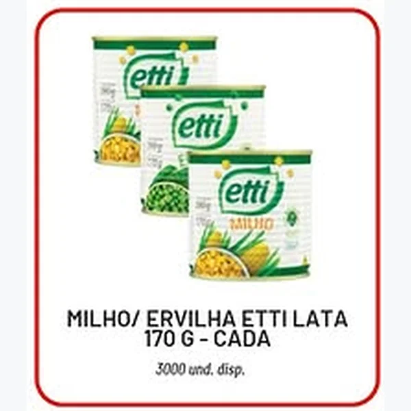 Recorte do encarte de Ervilha Etti 170 g