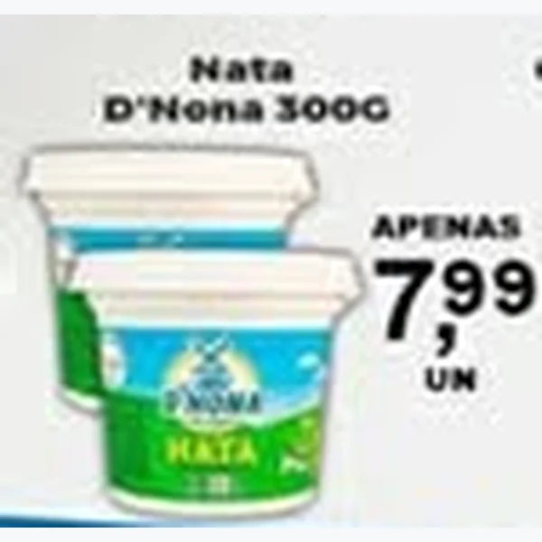 Recorte do encarte de Nata D'Nona 300 g