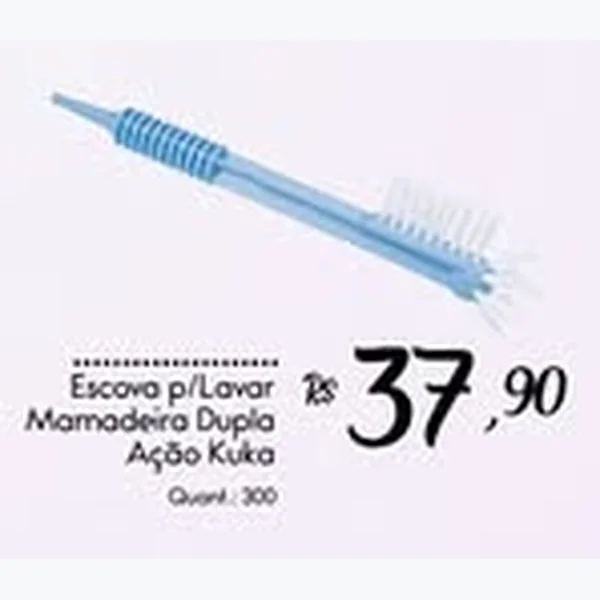 Escova P/lavar Mamadeira Dupla Kuka