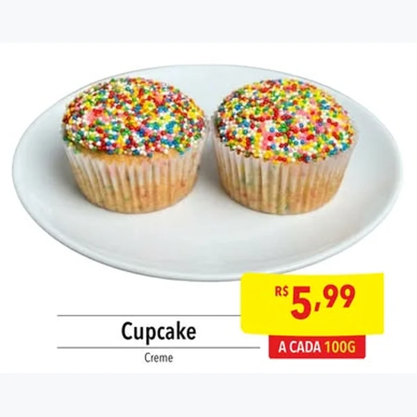 Recorte do encarte de Cupcake Creme