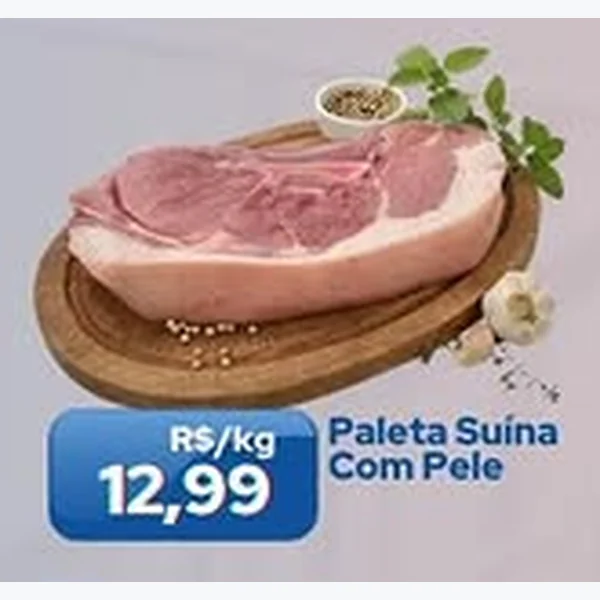 Recorte do encarte de Paleta Suína com Pele