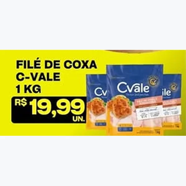 Filé de Coxa C-Vale 1 kg