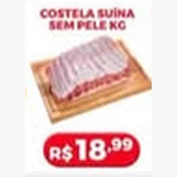 Costela Suína sem Pele
