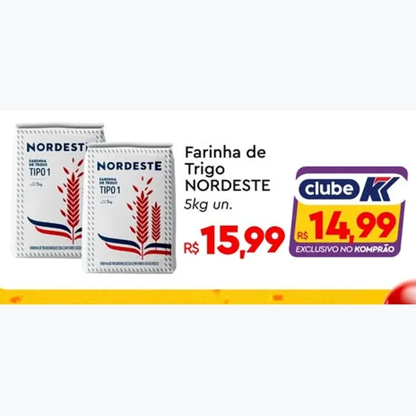 Farinha de Trigo Nordeste 5 kg