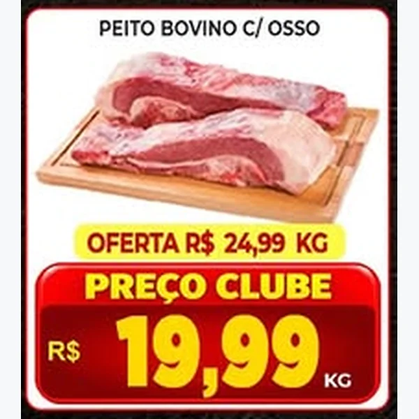 Recorte do encarte de Peito Bovino C/ Osso