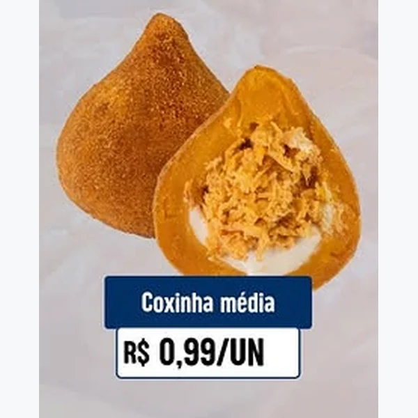 Recorte do encarte de Coxinha Média