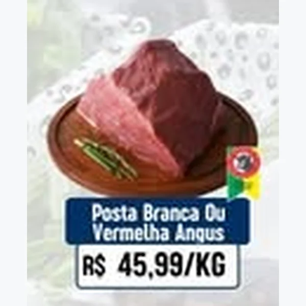 Recorte do encarte de Posta Vermelha Angus