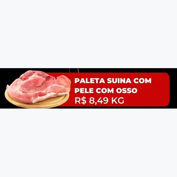 Paleta Suína com Pele com Osso