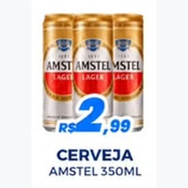 Recorte do encarte de Cerveja Amstel 350 ml