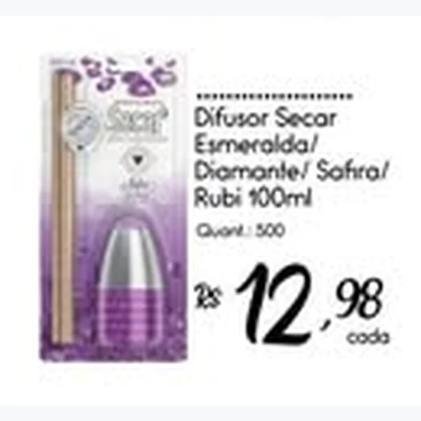 Recorte do encarte de Difusor Secar 100 ml