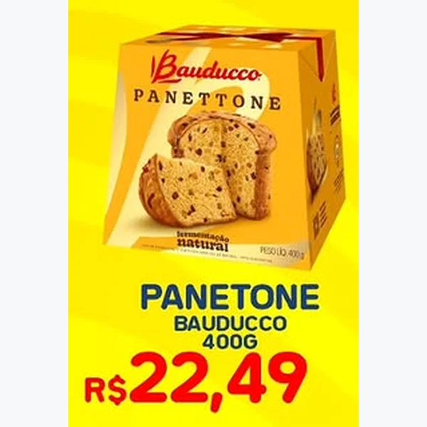 Recorte do encarte de Panetone Bauducco 400 g