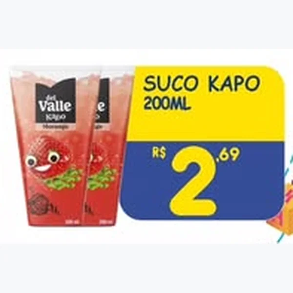 Recorte do encarte de Suco Kapo 200 ml