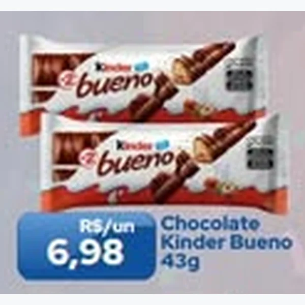 Recorte do encarte de Chocolate Kinder Bueno 43 g