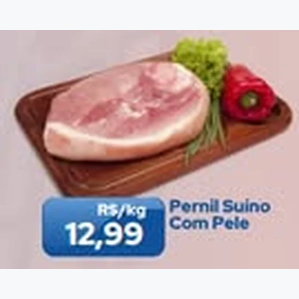 Recorte do encarte de Pernil Suíno com Pele