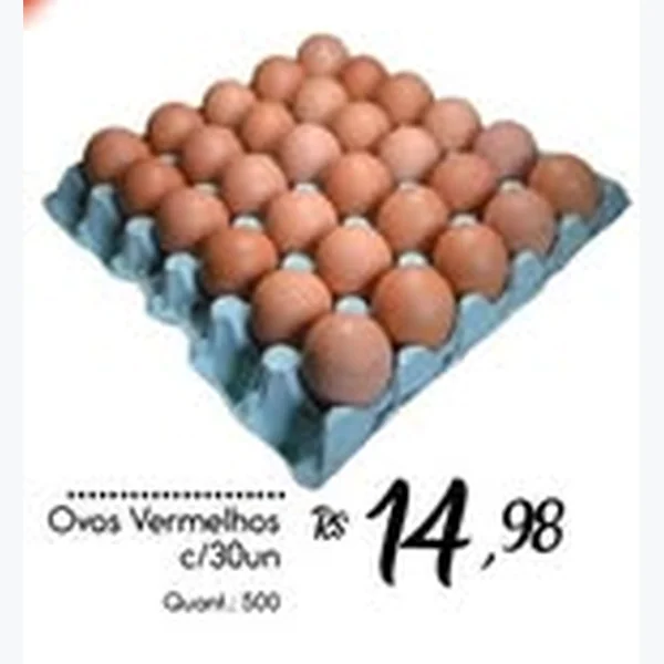 Ovos Vermelhos 30 un