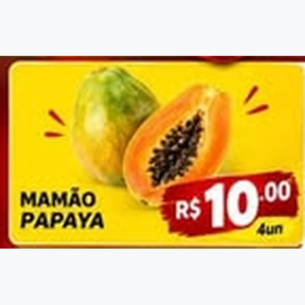 Recorte do encarte de Mamão Papaya