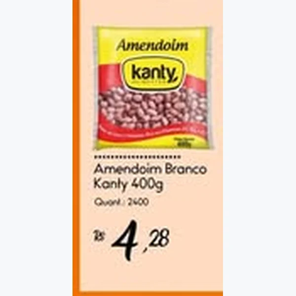 Recorte do encarte de Amendoim Branco Kanty 400 g