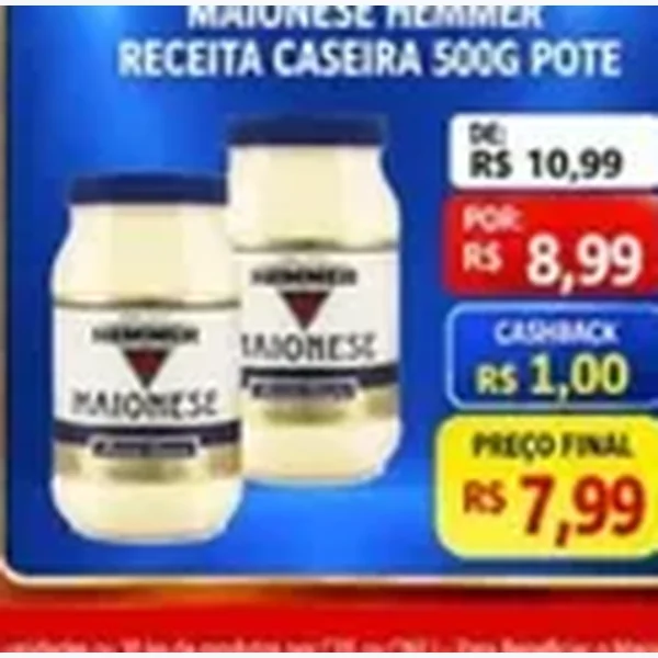 Maionese Receita Caseira Hemmer 500 g
