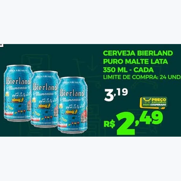 Cerveja Puro Malte Bierland 350 ml