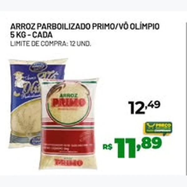 Arroz Parboilizado Vô Olímpio 5 kg