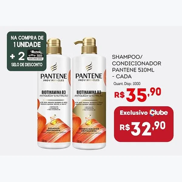 Recorte do encarte de Condicionador Pantene 510 ml