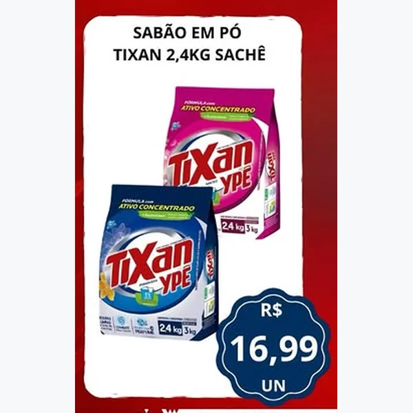Sabão em Pó Tixan Ypê 2,4 kg