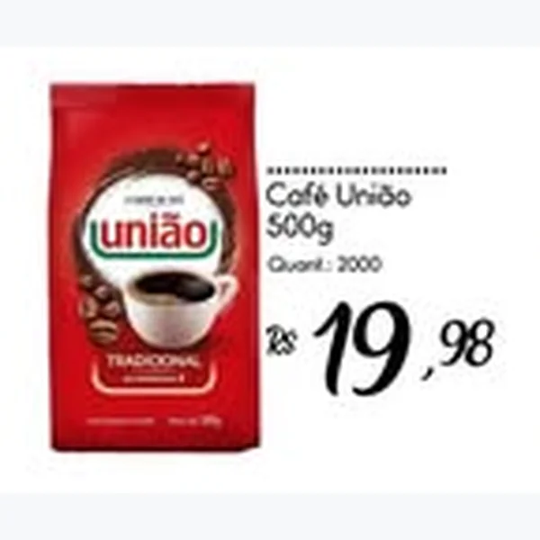 Recorte do encarte de Café Tradicional União 500 g