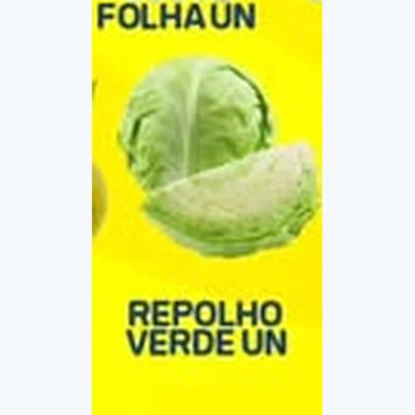 Recorte do encarte de Repolho Verde
