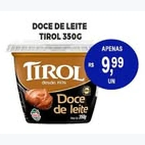 Recorte do encarte de Doce de Leite Tirol 350 g