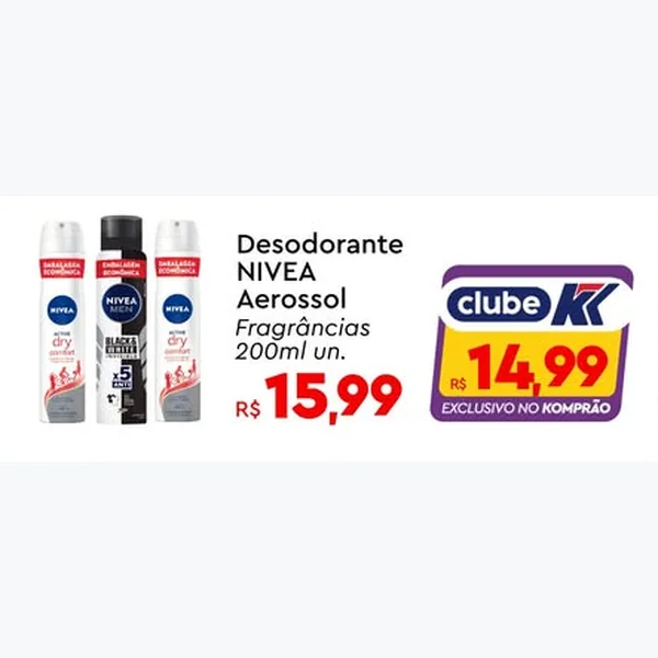 Desodorante Aerossol NIVEA 200 ml