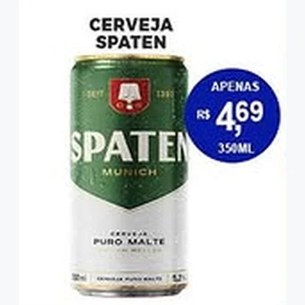 Recorte do encarte de Cerveja Spaten 350 ml