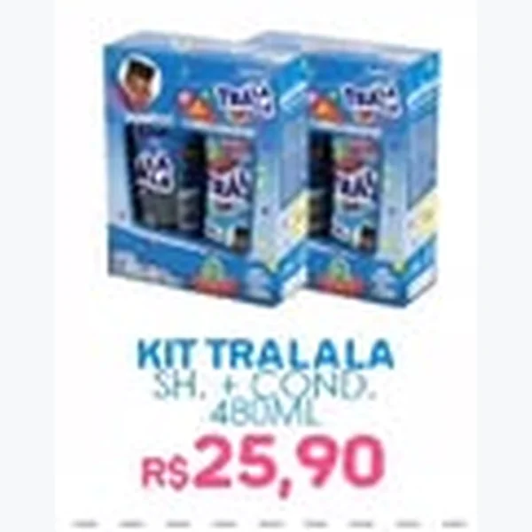 Recorte do encarte de Kit Shampoo e Condicionador Trá Lá Lá 480 ml