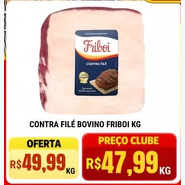 Recorte do encarte de Contra Filé Bovino Friboi
