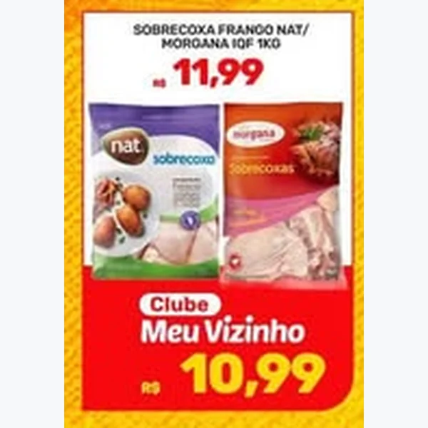 Recorte do encarte de Sobrecoxa Frango Morgana Iqf