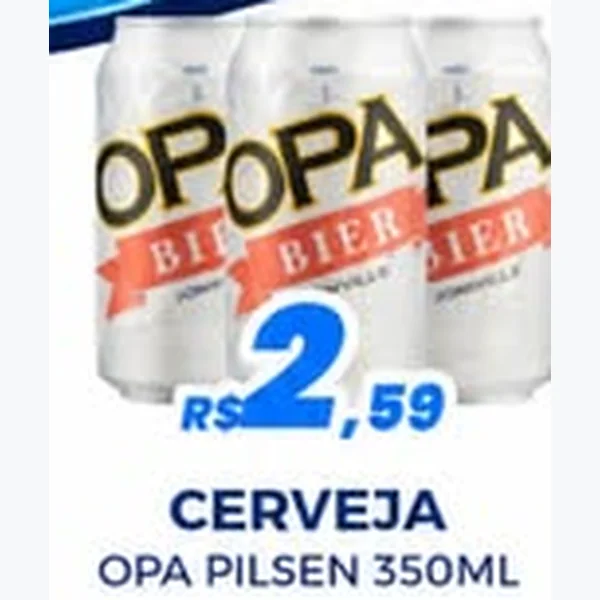 Recorte do encarte de Cerveja Opa 350 ml