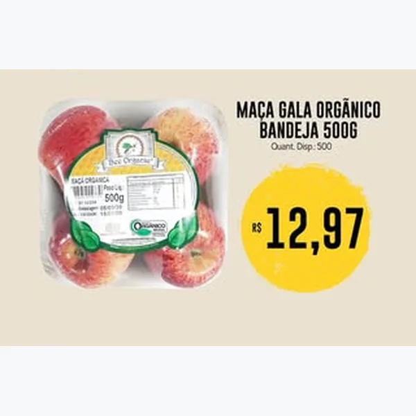 Maçã Gala Orgânico Bee Organic 500 g