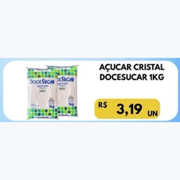 Açúcar Cristal Doceçucar 1 kg