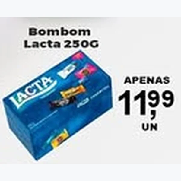 Recorte do encarte de Bombom Lacta