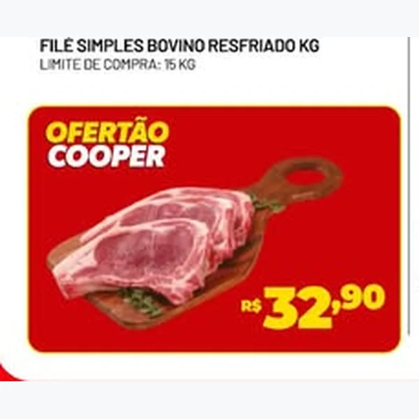 Filé Simples Bovino Resfriado